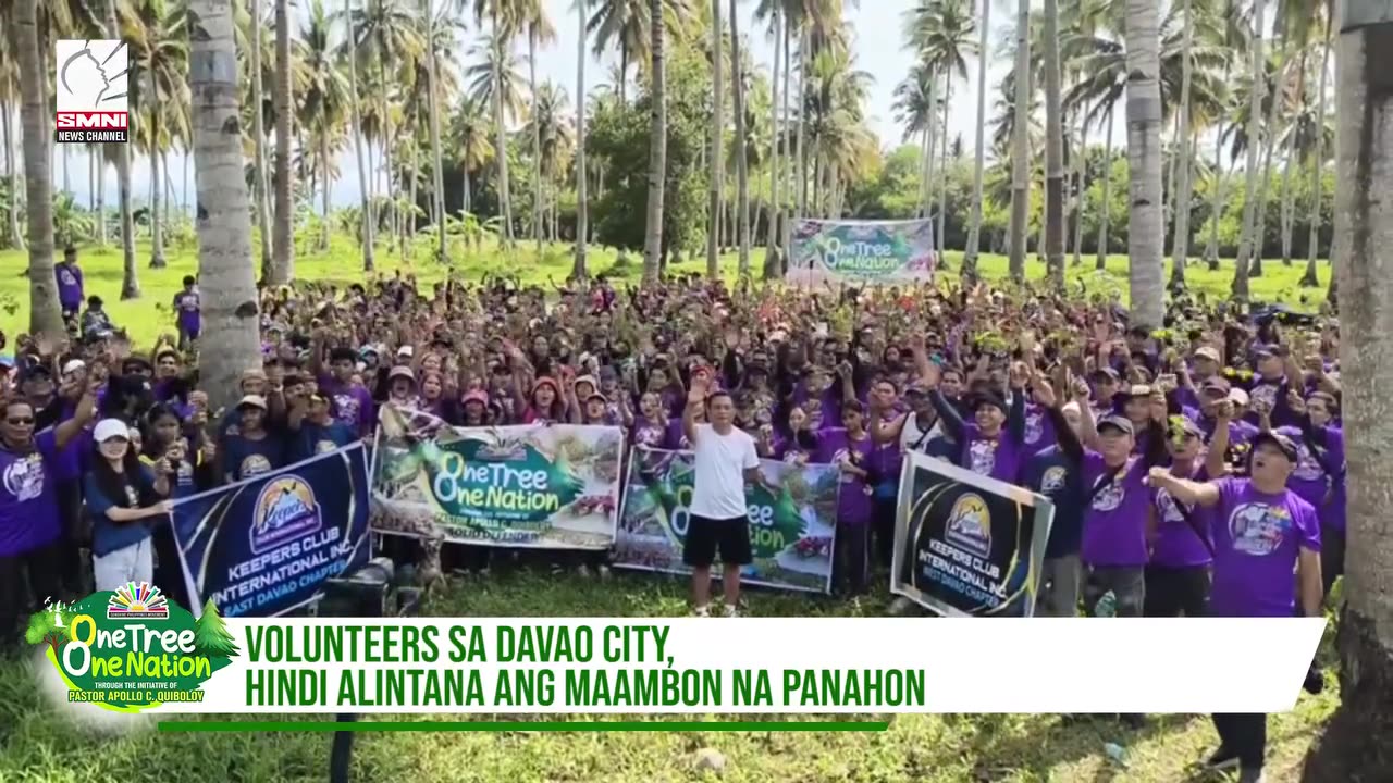 Mga volunteer sa Davao City, hindi alintana ang maambon na panahon