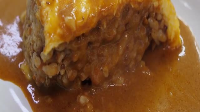 Egg Beef sauce..!!?china food street
