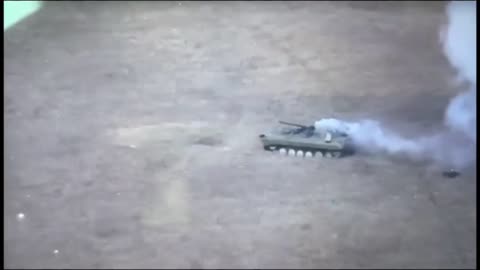 Ukrainian ATGM team hits Russian BMP