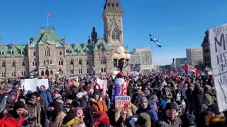 Incredible Scenes In Ottawa - #TruckersForFreedom - January 29, 2022