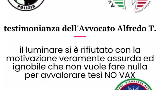 Avv. Alfredo T. dopo vaccini ha avuto un infarto e invia un messaggio IMPORTANTE