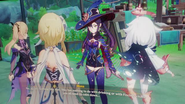 Traveler and Paimon open a shop