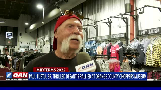 Paul Tuetul St. thrilled DeSantis rallied at Orange County choppers museum