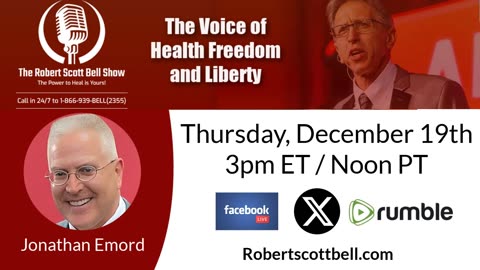 Jonathan Emord, Constitutional Convention, Dietary Guidelines, Homeopathy Settlement, Bird Flu Emergency, Fake Meat Depression - The RSB Show 12-19-24