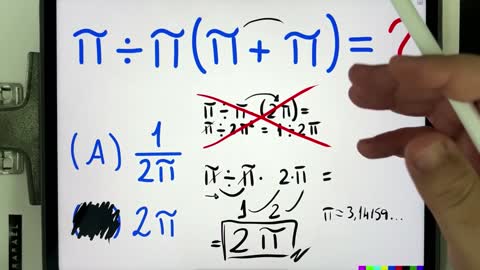 🤯 MATEMÁTICA BÁSICA DESBUGADA π ÷ π (π + π) Você consegue resolver essa expressão numérica do pi