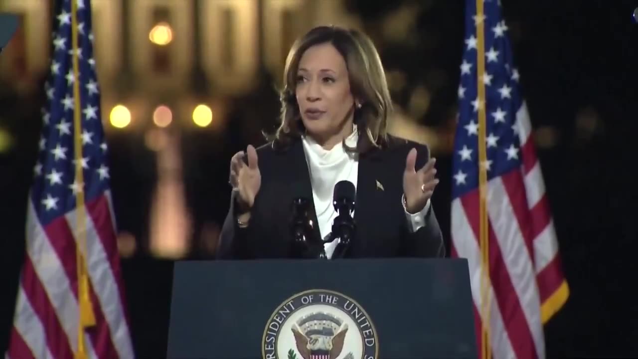 Kamala Harris Gets Interrupted By Sirens During 'Closing Argument' Speech In D.C.