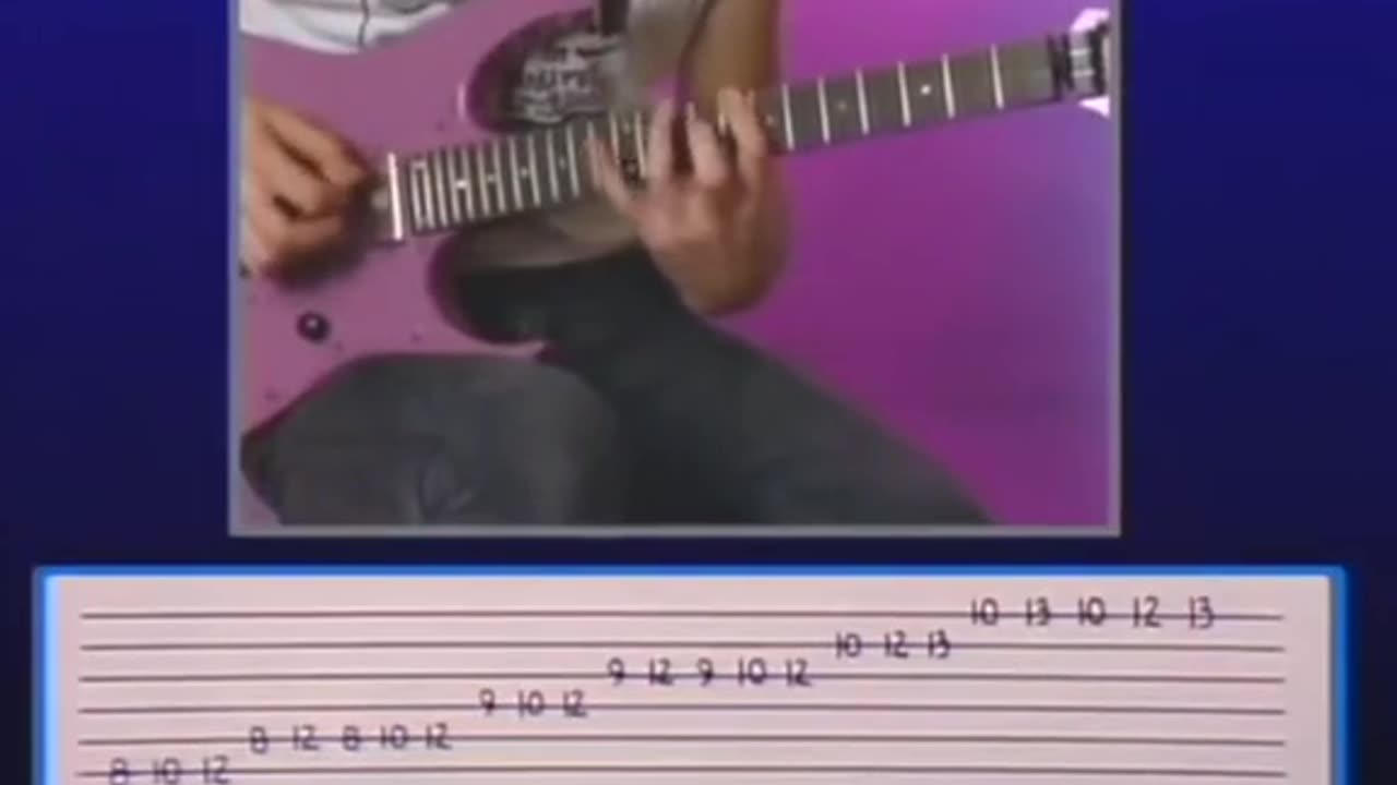 Insane 1987 Paul Gilbert Lesson - Im provising with Hammer Ons and Pull Offs