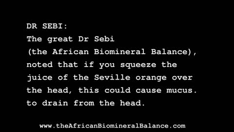 DR SEBI - SEVILLE ORANGE