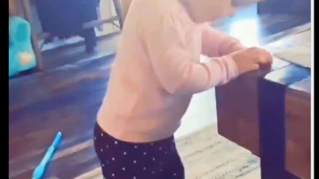 Toddler embarrassed when her dad found out her boyfriend