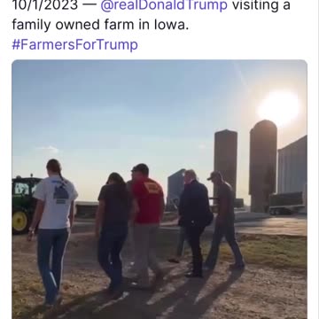 Trump Visits Iowa Family Farm! He Loves US Farmers!