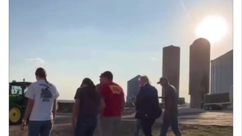 Trump Visits Iowa Family Farm! He Loves US Farmers!