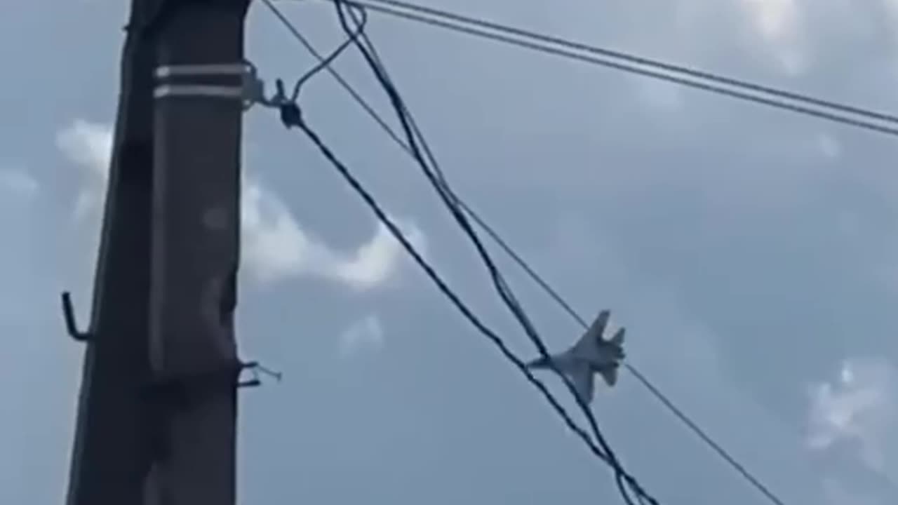 Ukrainian Su27 Flying Over Border Region