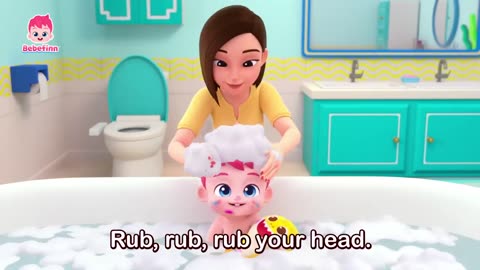 🛁🛁 LETS HAVE FUN BUBBLE BATH !! BEBEFINN ! BATH SONG ! SING ALONG ! NURSERY RHYMES AND KIDS SONG !!!