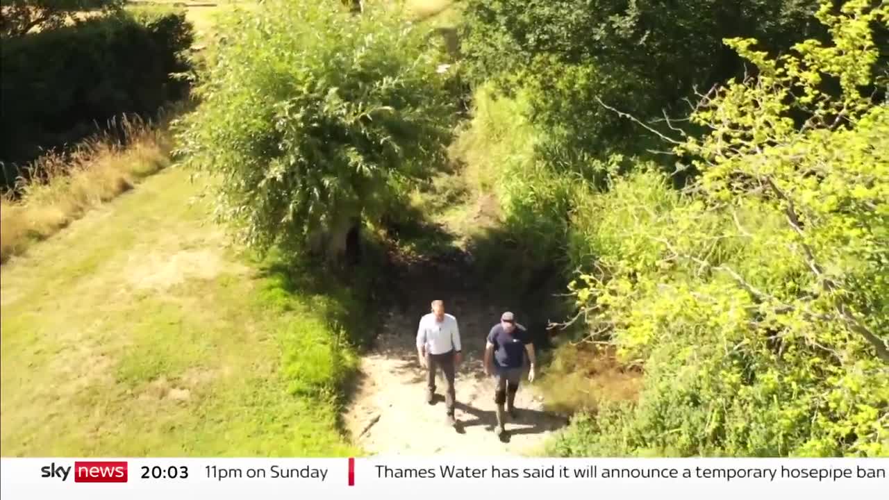 Heatwave: Rivers run low as UK drought takes hold