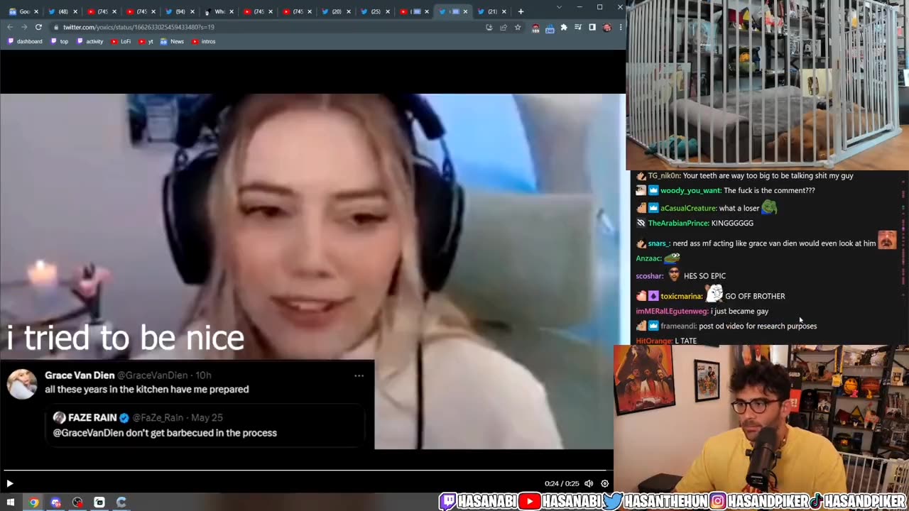 Hasan Piker roasts FaZe Rain over the Grace Van Dien situation