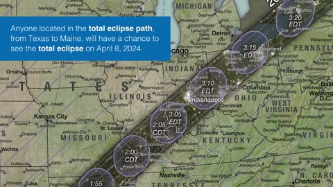 Watch a close-up tour of the new 2023 and 2024 solar eclipse map Nasa.