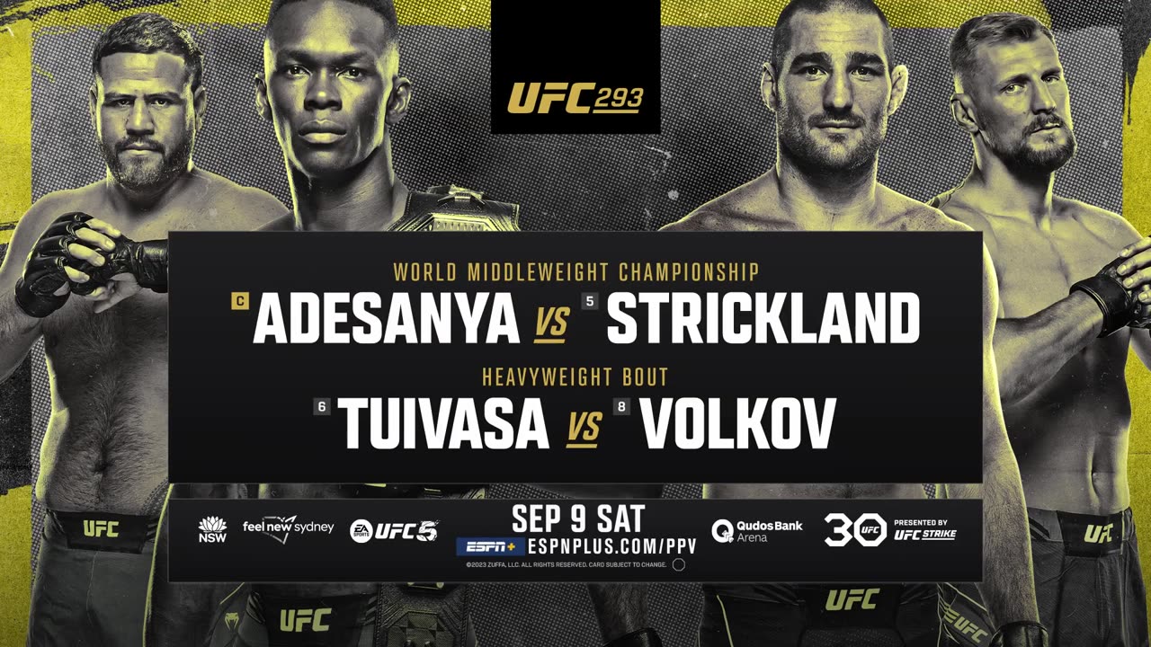 Sean Strickland vs Abus Magomedov FREE FIGHT UFC 293