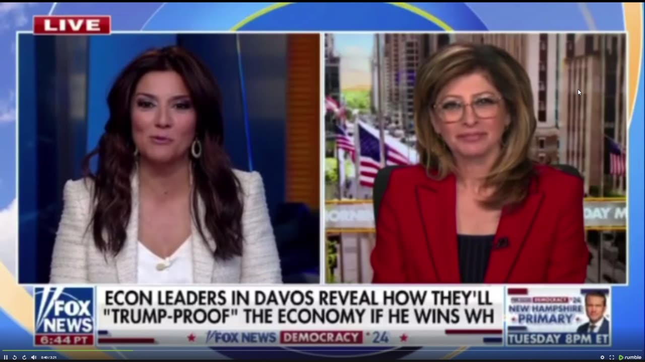 Maria Bartiromo: Klaus Schwab Got Up and Walked Out of Room During Argentina President Milei’s Speech at Davos Attacking Globalist Power-Hungry Elites