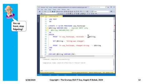 TSQL Batch Concepts
