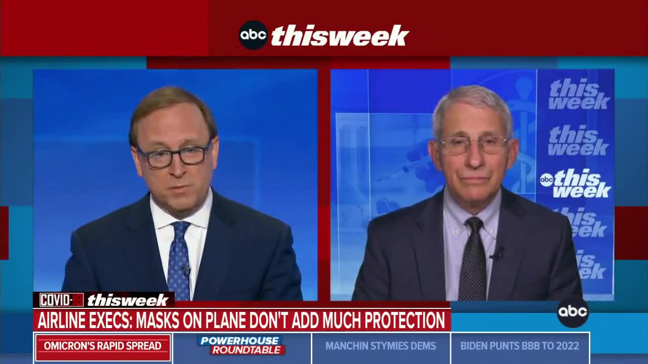Fauci Endorses Forever Masking On Planes: "We Should Be Doing It"