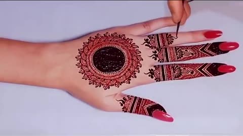 Please like and follow Beautiful mehndi design