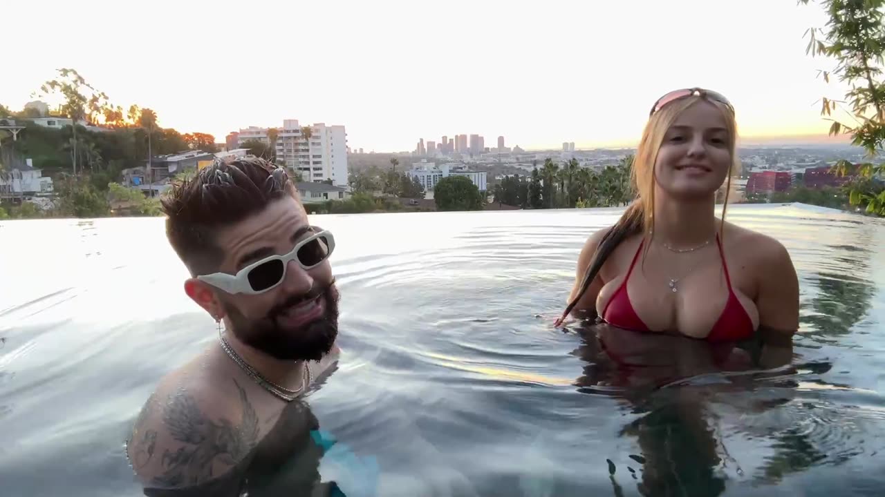 Na piscina com Ruyter Poubel
