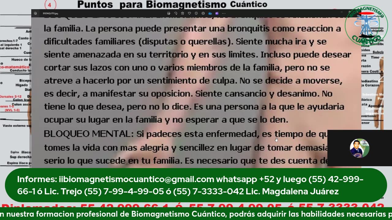 Bronquitis Aguda_ Tratamiento Integral con Decodificación Emocional Pares de Biomagnetismo Cuántico