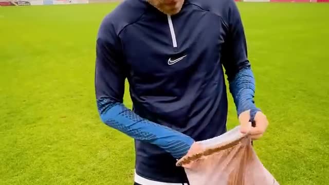 POV hand-delivering World Cup boots to Christian Eriksen