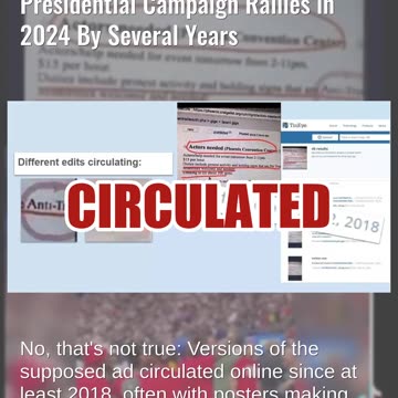 Fact Check: Supposed Ad For 'Actors Needed' PREDATES Harris Presidential Campaign By Several Years