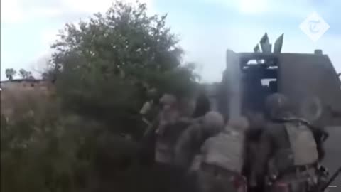 Russian troops crashed as they chaotically fled from the Kherson region