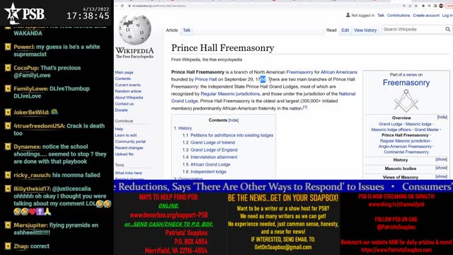 2022-04-13 17:00 EDT - Freedom Rings: with Pamphlet Anon