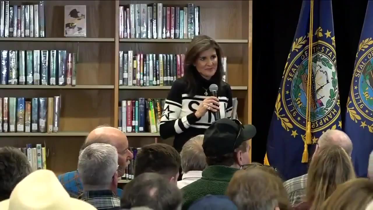 Young kid trolls Nikki Haley at Campaign Stop