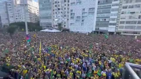 Brazil 09/07/2022 - Hundreds of thousands of people are on the streets,