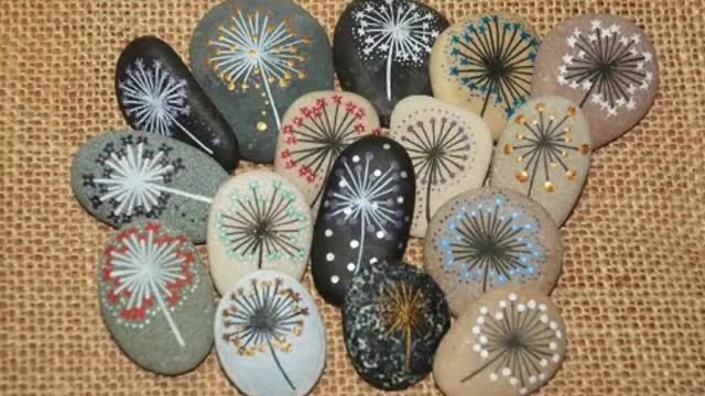 Newest diy pebble stone painting ideas for beginners