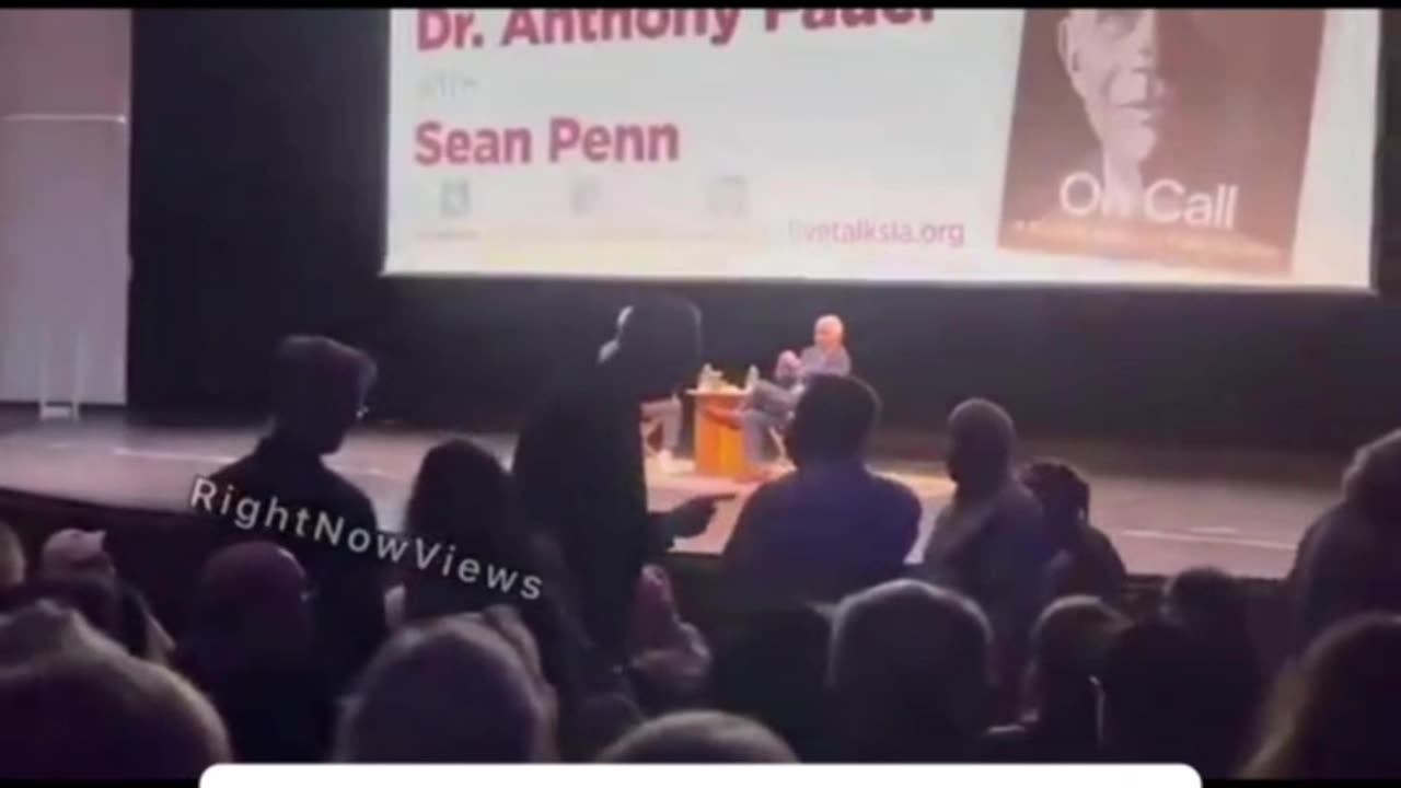 Fauci heckled during an event with Sean Penn