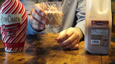 Rumchata Peppermint Bark & Chocolate Milk