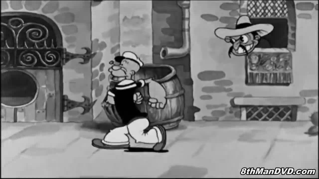 POPEYE THE SAILOR MAN: Blow Me Down! (1933) (Remastered) (HD 1080p) | William Costello