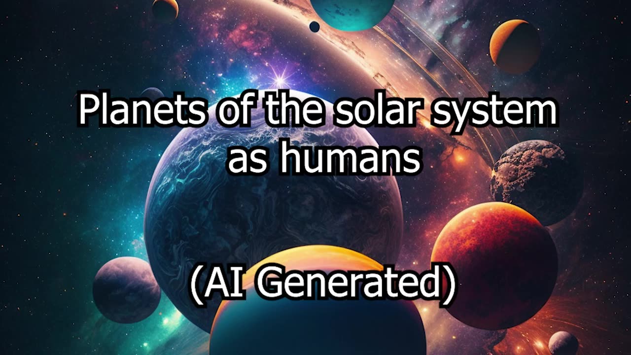 Planets of the solar system as humans generated using ai #ai #midjourney