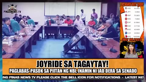 Paglabas-pasok sa piitan ng nbi, inamin ni High-profile detainee jad dera sa senado