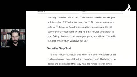 Book of Daniel - verse by verse. Chapter 3: Into the Fire (Live Service 2021 July 12)