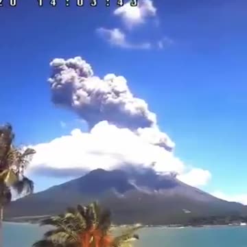 The Sakurajima volcano has erupted in Japan.