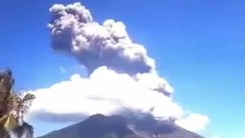 The Sakurajima volcano has erupted in Japan.