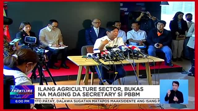 Ilang grupo kinuwestiyonkakayahan ni Marcos, Jr.2bilang Agrisec