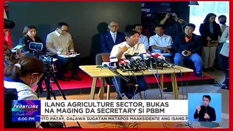 Ilang grupo kinuwestiyonkakayahan ni Marcos, Jr.2bilang Agrisec