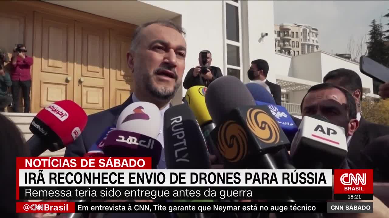 Drones ucraniano e russo duelam nos ares | Primeiro Impacto (14/10/22)