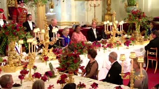 King Charles holds banquet for S. African president