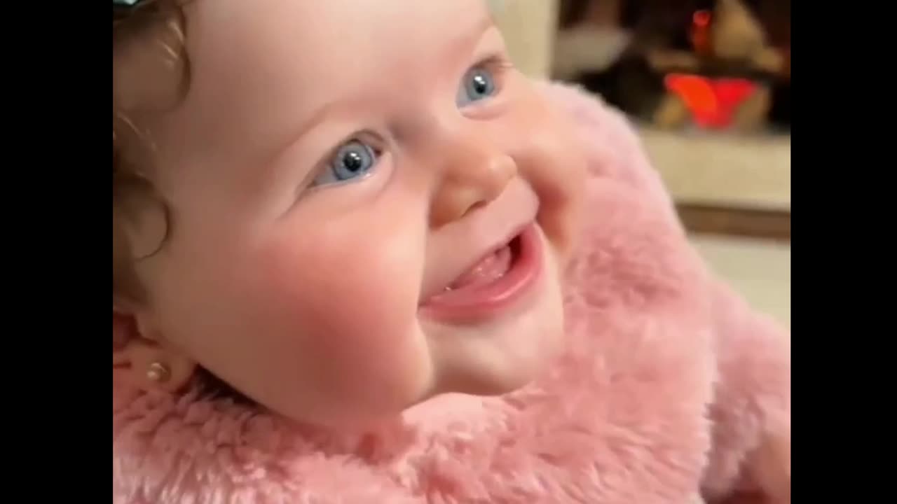 Cute baby saying something amazing