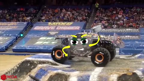 Crazy Monster Truck Freestyle Moments _ Monster Jam _ Woa Doodles Funny Videos_pasti Viral