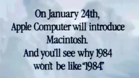 Apple Computer aired its "1984" commercial during the Super Bowl telecast.