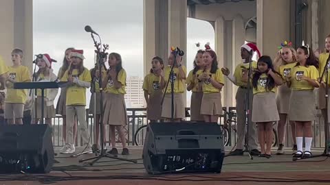 Kid Carolers at festival in Florida